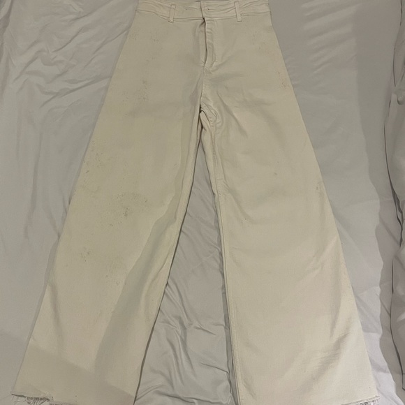 WIDE LEG HIGH WAIST COTTON PANT - Picture 2 of 4